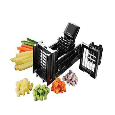 Simposh French Fry Cutter and Easy Food Dicer With 2 Interchangeable Blades | Great for Slicing & Dicing Vegetables Potato Onions Carrots Cucumbers Fruits Apples and More