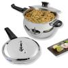 Vinod V-3.5L Splendid Plus Handi Stainless Steel Pressure Cooker, 3.5-Liter view 1