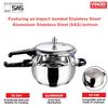 Vinod V-3.5L Splendid Plus Handi Stainless Steel Pressure Cooker, 3.5-Liter view 3
