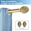 Urbanest Pineapple Curtain Drapery Rod Set 48"-84" view 2
