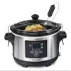 Hamilton Beach Portable 6 Quart Set & Forget Digital Programmable Slow Cooker with Lid Lock, Temperature Probe, Dishwasher Safe Crock & Lid, Stainless Steel (33969A) view 1