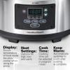 Hamilton Beach Portable 6 Quart Set & Forget Digital Programmable Slow Cooker with Lid Lock, Temperature Probe, Dishwasher Safe Crock & Lid, Stainless Steel (33969A) view 2