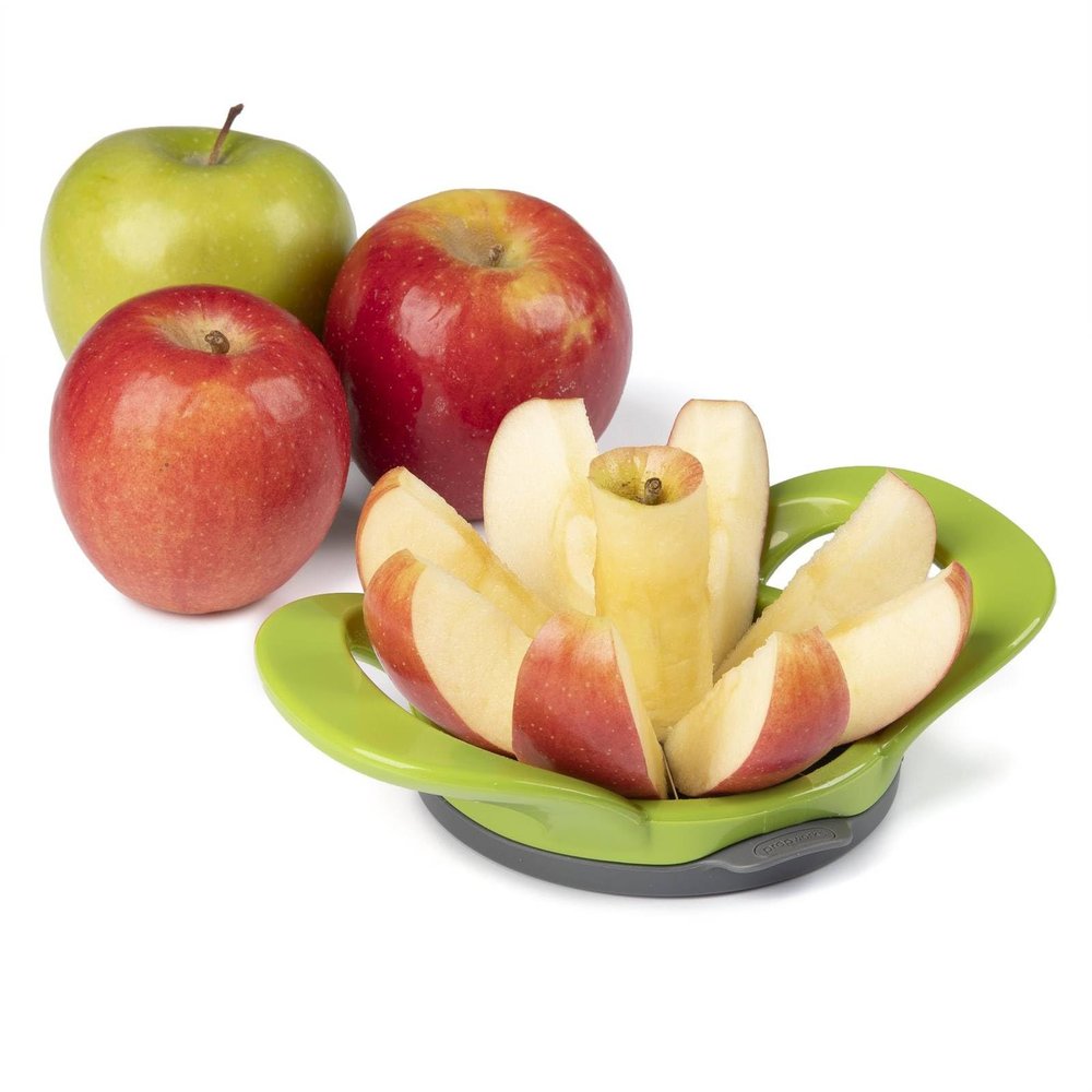 PrepWorks 8 Slice Wedge & Pop Apple Slicer Easy-to-Use Fruit Slicer for Apples, Pears, and More, 8 Wedges, Dishwasher Safe, BPA-Free