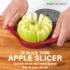 PrepWorks Dishwasher Safe Apple Slicer and Corer  16-Slice Thin Apple Cutter with Safety Cover view 2
