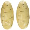 Cosmos Gifts Potato Salt and Pepper Set, Ceramic, 1-3/4-Inch view 1
