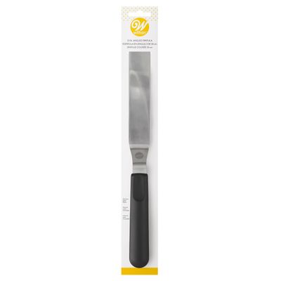 Wilton 13 Inch Angled Frosting Spatula, Stainless Steel With an Ergonomic Handle