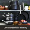 All-Clad HA1 Hard Anodized Nonstick Fry Pan 12 Inch Induction Oven Broiler Safe 500F, Lid Safe 350F Pots and Pans, Cookware Black view 3