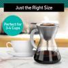 Coffee Gator Pour Over Coffee Maker - 14oz High Heat Borosilicate Glass with Reusable Stainless Steel Filter, Drip Coffee Brewer Pourover Dripper Set Carafe, 400ml Clear view 4
