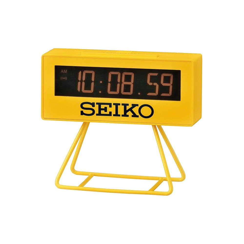 Seiko QHL062Y Digital Alarm Clock Yellow