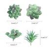 FEPITO 15 Pcs Artificial Succulent Plants Green Unpotted Faux Flower Succulents Mini Echeveria Picks Bulk Stems for Home Indoor Fairy Garden Decorations view 2