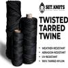 SGT KNOTS Tarred Twine - 100% Nylon Bank Line for Bushcraft, Netting, Gear Bundles, Construction, Lacing Twisted Cord, Weatherproof #9-1/4 lb view 2