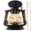 Rustic Wall Sconce Lantern, Farmhouse Wall Light Fixture with Glass Globe, Electric Lantern Light Wall Sconce Black Finish view 2