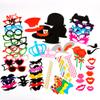 Joyin Toy Photo Booth Props 66 PiecesMulticolor Kit for Graduation Wedding Party Supplies Favorswith Stick, Hats, Glasses, Mouth, Bowler, Bowties view 3