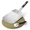 Cuisinart 3 Piece Pizza Grilling Pack, 13 Round Pizza Stone for Grill with Cutter and Foldable Stainless Steel Peel, Complete Set to Build Your Own Pizzas at Home view 1