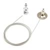 Chris-Wang 2Pack Ceiling Mount Gallery Large Picture/Billboard/Painting/Art Exhibition/Glass/Arcylic Board Display Kit Wire Disc Fittings Hanging System Hanger view 3