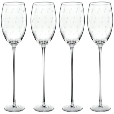 kate spade new york Larabee Dot Balloons Wine Glasses, Set of 4