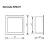 Chrome steel Recessed Toilet Paper Holder view 2