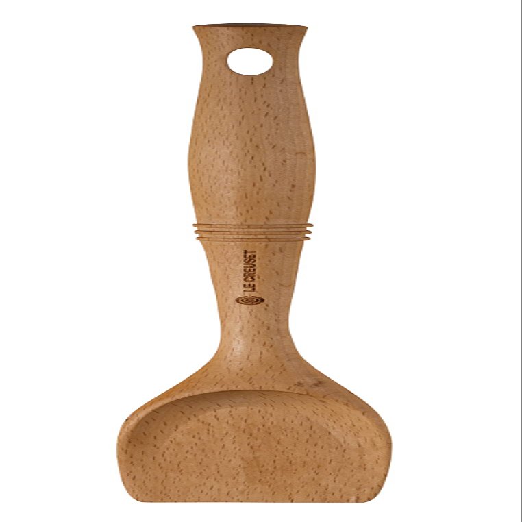 Le Creuset Revolution Scraping Spoon, 12.5" x 2.5", Wood