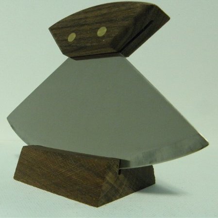Alaskan Made Ulu with Walnut Handle and 6 Inch Blade