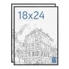 MCS Original Poster Frame 18x24 Black Lightweight Vertical & Horizontal Wall Hanging Large Picture Frame for Posters, Art Prints & Gallery Wall (2-Pack) view 1