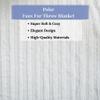 Tache White Ivory Super Soft Warm Polar Faux Fur with Sherpa Throw Blanket 63 x 87 view 2