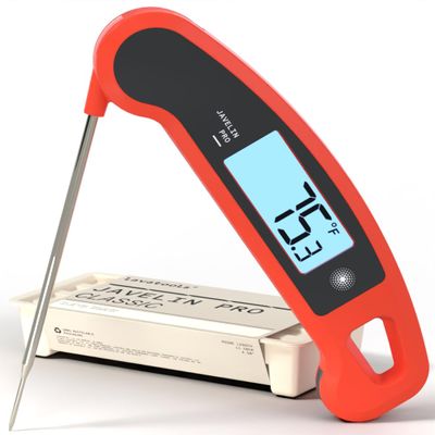 Lavatools Javelin PRO Classic Ultra-Fast 2-Second Professional Digital Instant Read Meat Thermometer for Grill and Cooking, Auto-Rotating Backlit Display, IP65 Water Resistant, NSF Certified  Sambal