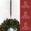 Haute Decor Adapt Adjustable Length Wreath Hanger - Front or Back Door Decor Holder, Extends from 16.5" to 25", Over Door Hanger with Pads on The Back, Holds up to 10 lbs. Bronze view 3