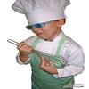 CHEFSKIN XS CHEF SET Kids Children Chef Jacket + Apron +Hat fits kids 2-6 years old view 4