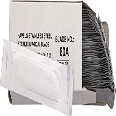 Havalon #60A Stainless Steel Bulk Replacement Blades, 50 Count