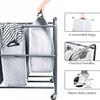 ROMOON Laundry Hamper Sorter Cart: 4-Section Organizer with Heavy-Duty Lockable Wheels and Removable Bags | 172L Rolling Laundry Basket for Dirty Clothes in Laundry Room or Small Spaces (Gray) view 3