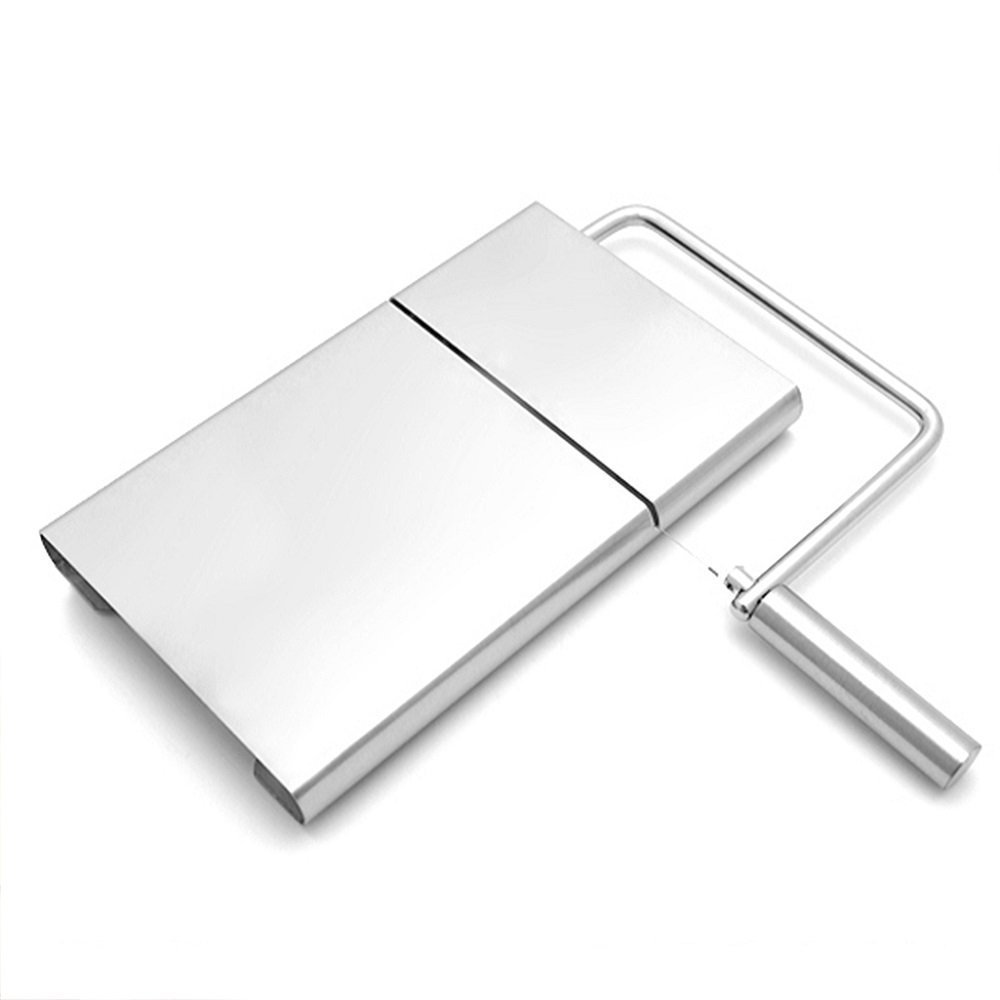 Wire Cheese Slicer - ELEOPTION Stainless Steel Cheese Wire Slicer Cutter Serving Board (Cheese Slicer Butter)