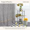 MACKENZIE-CHILDS Tissue-Box Cover, Tissue Holder for Home Decor, Black-and-White Courtly Check, Square view 3