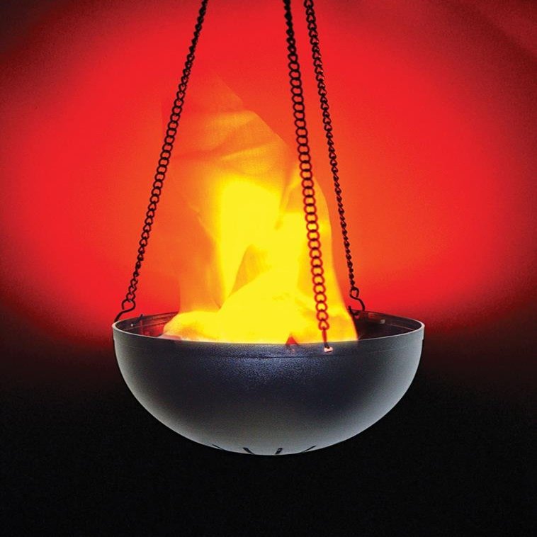 Morris Hanging Flame Light Lamp Prop,Black,orange,Standard