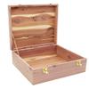 Cedar Essence Sweater/Storage Box with Lid & Dual Clasps UNFINISHED view 2