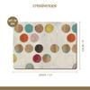 Creative Tops Placemats Set of 6, Retro Spot, Cork-Backed, Wooden Table Mats, Multi-Colour view 2