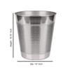 nu steel Hudson Bathroom Wastebasket Bin Trash Can in Premium Polished Stainless Steel for Bathrooms & Vanity Spaces view 4