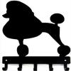 The Metal Peddler Poodle Key Holder for Wall - Small 6 inch Wide with 5 Hooks - Made in USA view 1