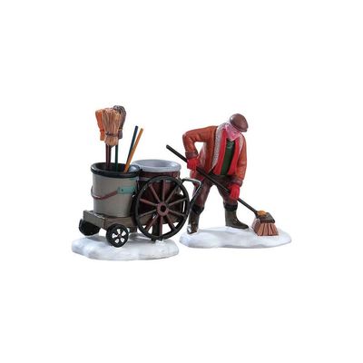 Lemax Village Collection Street Sweeper Set of 2 # 52093