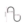 WARMBUY 30 Pack Black S Hooks Utility Hooks for Hanging Kitchen Pans Pots, Closet Clothes, Plants Bags Towels view 2