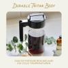 Takeya Tritan Cold Brew Coffee Maker - Airtight Pitcher with Leak-Free Lid - BPA-Free Cold Brew Maker with Silicone Handle - Dishwasher-Safe Pitcher for Homemade Cold Brew - 1 Quart, Black view 3