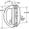 Prime-Line C 1275 Diecast, White, Outside Patio Door Pull with Latch (Single Pack) view 2