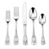 Cuisinart CFE-01-FR20 20-Piece Stainless Steel Flatware Set  French Rooster Pattern, Heavy-Gauge Handcrafted Silverware, Dishwasher Safe view 1
