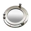 Nautical Tropical Imports Nickel Finish Over Solid Brass Porthole Wall Mount Mirror 12 Inch Diameter view 1