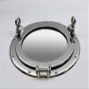 Nautical Tropical Imports Nickel Finish Over Solid Brass Porthole Wall Mount Mirror 12 Inch Diameter view 2
