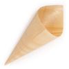 BambooMN - Disposable Food and Appetizer Wood Cones - 3.1" x 1.5" - 300 Pieces view 1