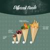 BambooMN - Disposable Food and Appetizer Wood Cones - 3.1" x 1.5" - 300 Pieces view 3
