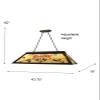 Dale Tiffany FTH10021 Billiards Pool Table Hanging Tiffany Lamp, Antique Bronze view 3