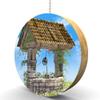 Garden Wishing Well Hardwood Oak Fan/Light Pull view 1