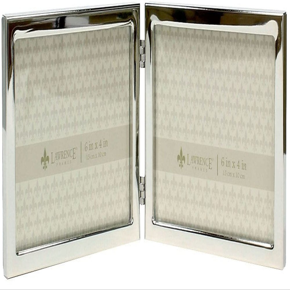 Lawrence Frames Metal Frame, Standard, Silver, 6x4 Double