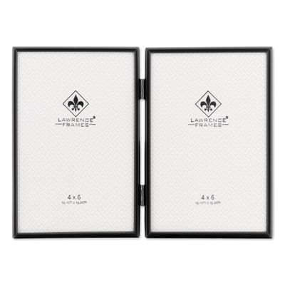 Lawrence Frames Metal Frame, Simply, Black, 4x6 Double